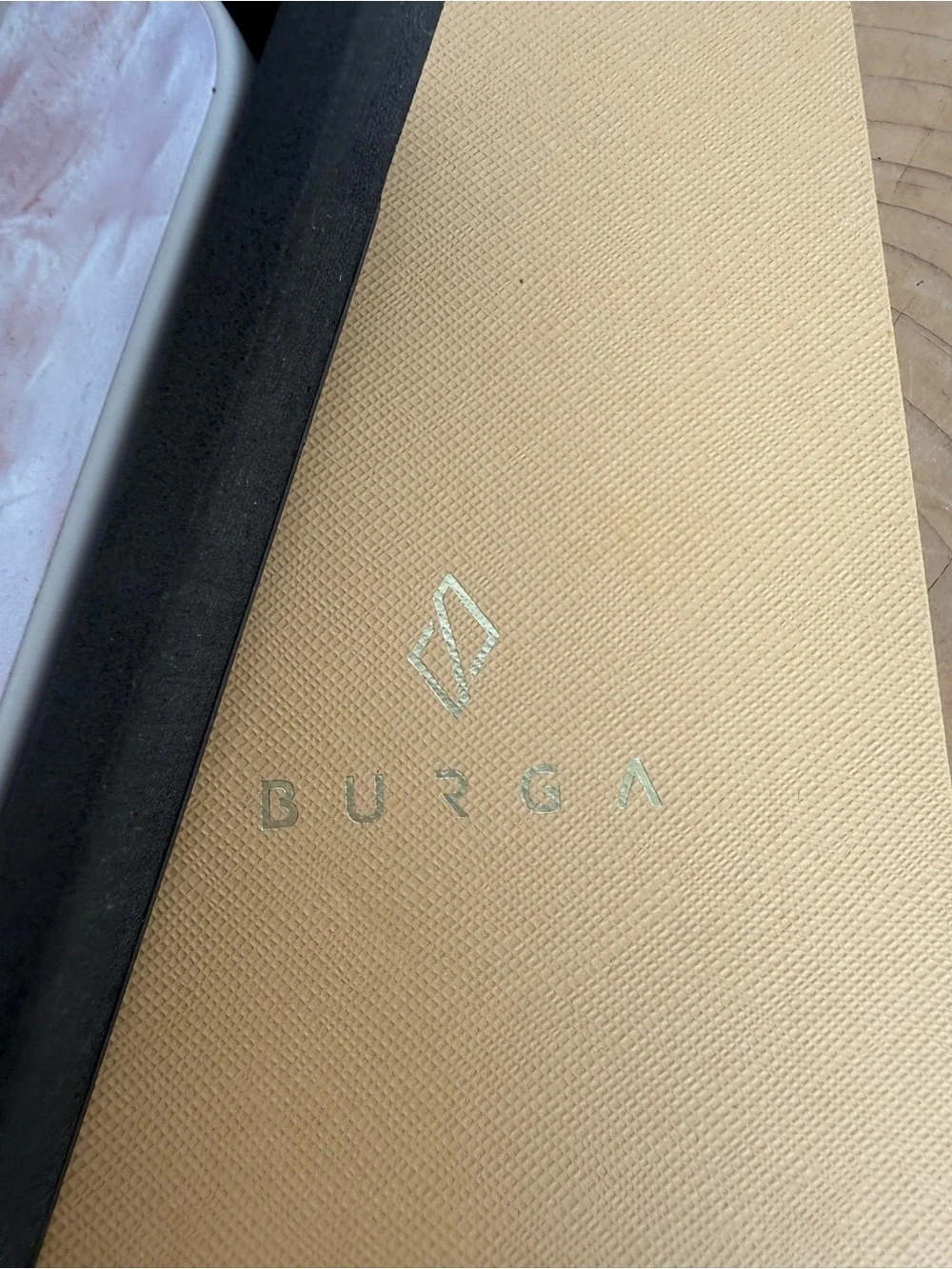 BURGA Elite Personalized “LINDSAY” Pink Marble iPhone Case w/ Box